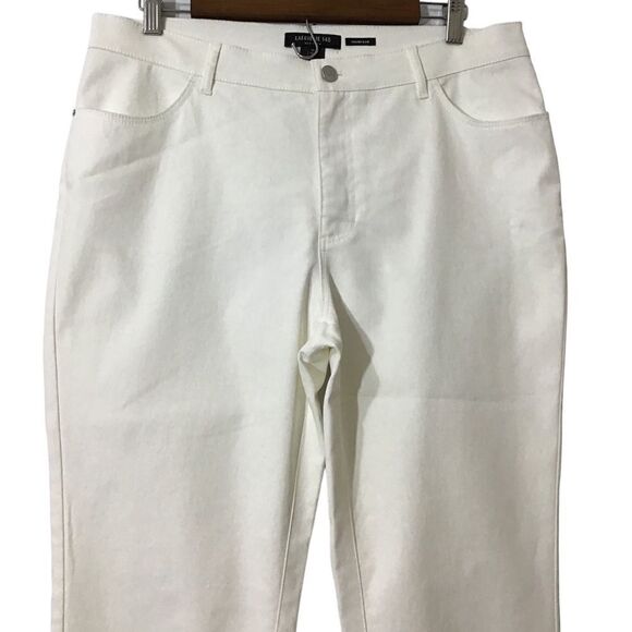 Lafayette 148 New York White Thompson Jeans Size 12 - Picture 5 of 14